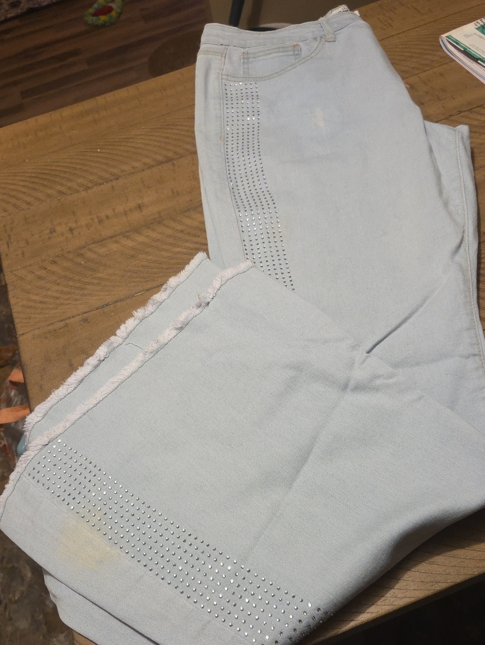 5/$25-Rue 21- Light Blue Women's Flare Leg Jeans
